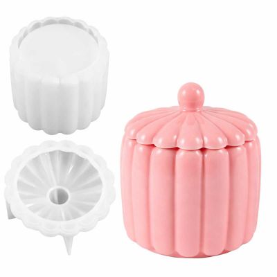 Molde de Silicone Formato Pote com Tampa Modelo 13