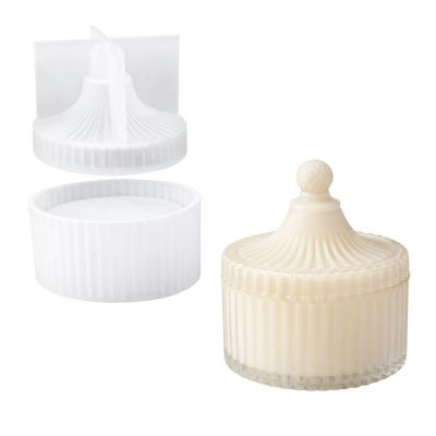 Molde de Silicone Pote com Tampa Modelo 2