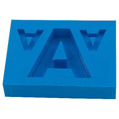 Molde de Silicone Letra A (Alfabeto)