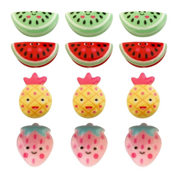Charms Apliques para Decoração Frutinhas (12 Un)