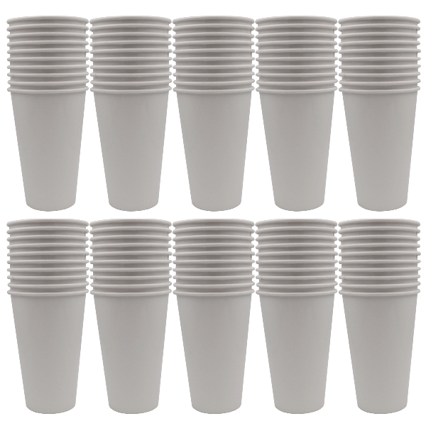 Copos Papel Plastificado 500ml (100 Un)