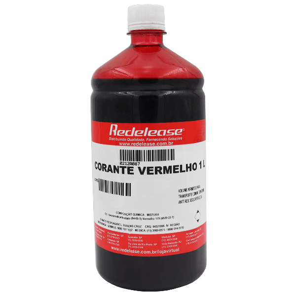 Corante Vermelho Translúcido (01 L)