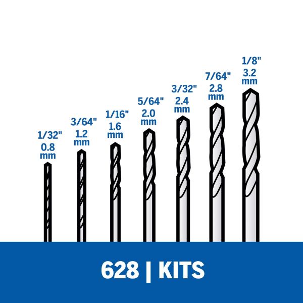 Dremel Kit De Brocas - 7 Peças (Modelo 628)