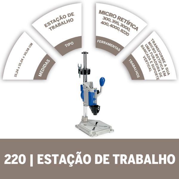 Dremel Suporte Vertical Multi Estação 220