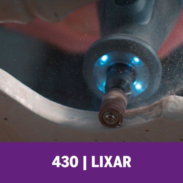 Haste Para Lixar De 6,4mm Com Tubo De Lixa De Grão Grosso (Modelo 430)