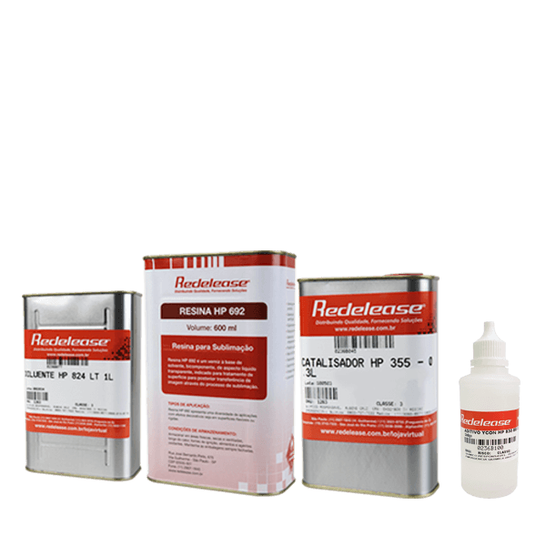 Kit Resina de Sublimação HP 692 + Aditivo Para Vidro