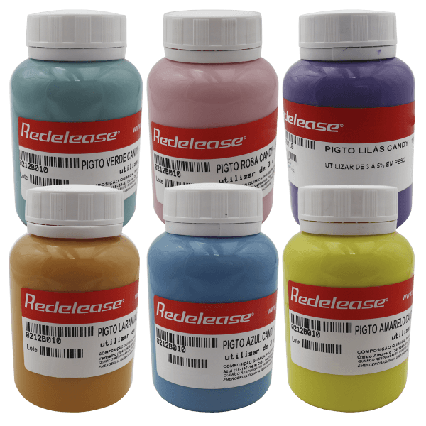 Kit TODOS os Pigmentos Candy Colors (Tons Pastéis)