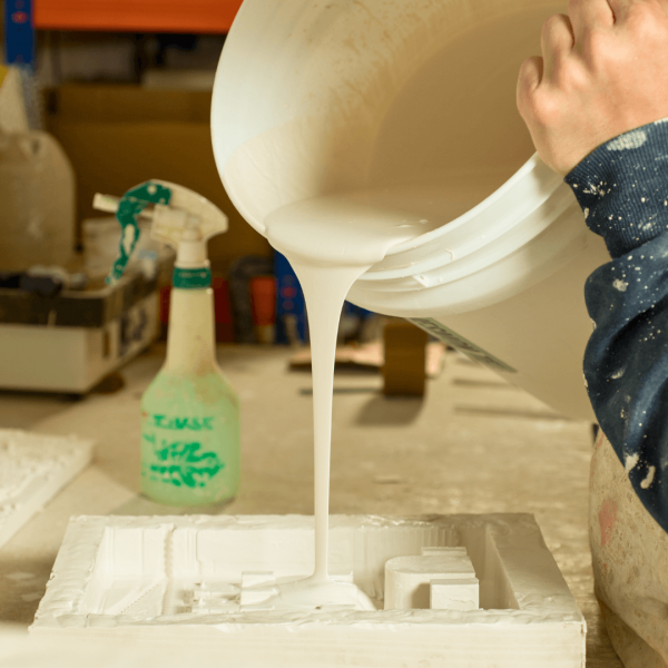 Borracha De Silicone Branca Alta Flexibilidade para Moldes Com Catalisador (1,030 Kg)