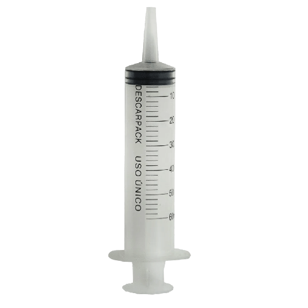 Seringa Descartável Com Bico Cateter (60ml)