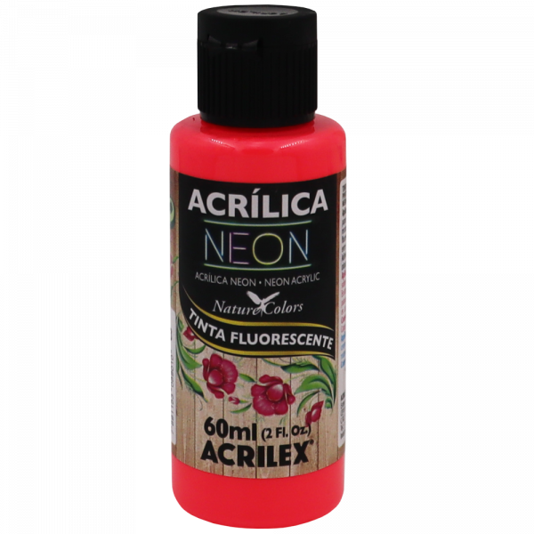 Tinta Acrílica Vermelho Neon (60ml)